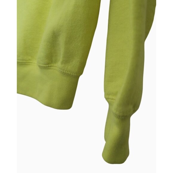 Rare Vintage Nike Neon Green Sweatshirt Crewneck Gildan Heavy Blend- M Medium - Picture 5 of 6